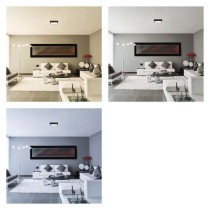 LED svítidlo NEXXO černé, 22,5 x 22,5 cm, 21 W, teplá/neutrální bílá