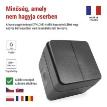 EMOS Cyklone dupla váltókapcsoló, IP55