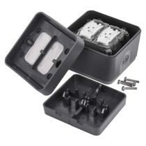 EMOS Cyklone přepínač dvojitý střídavý č. 6+6, IP55