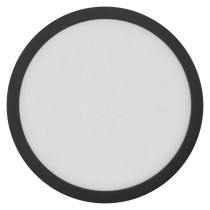 LED prisadené svietidlo, kruhové, čierne, 12,5W, CCT