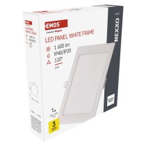 Panel LED wpuszczany NEXXO, kwadrat, biały, 18W, neutralna biel