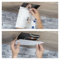 Panel LED wpuszczany NEXXO, kwadrat, biały, 18W, neutralna biel