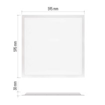LED panel DAXXO backlit 60×60, čtvercový vestavný bílý, 36W neutr. b.