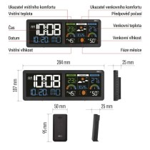 Domácí bezdrátová meteostanice E8625