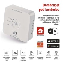 GoSmart Detektor oxidu uhelnatého TCS0101W s WiFi