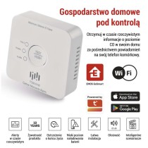 GoSmart detektor tlenku węgla TCS0101W z WiFi