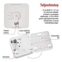 GoSmart EMOS Szén-monoxid érzékelő TCS0101W wifivel