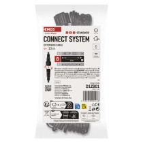 Predlžovací kábel pre spojovacie reťaze Standard čierny, 10 m, vonkajší aj vnútorný