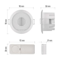 Draht/Drahtlose Türklingel P57103, eingebaut