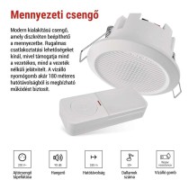 Vezetékes/Vezeték nélküli csengő P57103, beépített