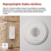 Domový drôtový/bezdrôtový zvonček P57103, vstavaný