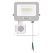 LED reflektor GLARO s pohybovým čidlom, 20 W, biely, IP54, 2000 lm, neutrálna biela