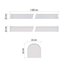 LED lineárne svietidlo PANO 50W, neutrálna biela