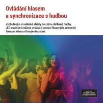 GoSmart LED stolní lampa Hexagon bílá, 6 dílů, RGBIC stmívatelná, WiFi