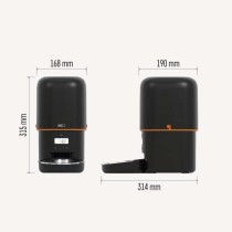 Pet Care barības dozators, 4 l, melns