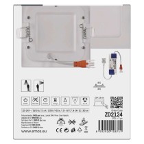 Panel LED wpuszczany NEXXO, kwadrat, biały, 7W, ciepła biel