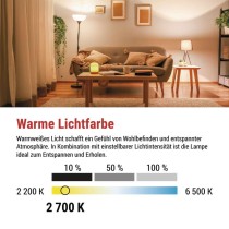 LED Lampe Classic A60 / E27 / 10,5 W (75 W) / 1 060 lm / Warmweiß / Stufendimmung