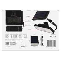 Solární LED reflektor SUNNO s pohybovým čidlem, černý, neutrální bílá