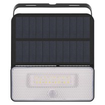 Solární LED reflektor SOLO s pohybovým čidlem, černý, neutrální bílá