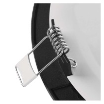 LED gaismeklis NEXXO, melns, 22,5 cm, 18 W, silti/neitrāli balts