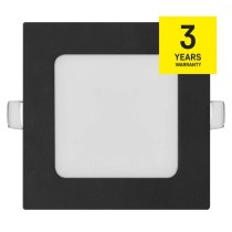 LED podhledové svítidlo NEXXO černé, 12 x 12 cm, 7 W, teplá/neutrální bílá