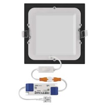 LED podhledové svítidlo NEXXO černé, 17 x 17 cm, 12,5 W, teplá/neutrální bílá