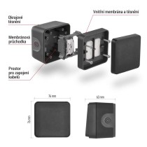 EMOS Cyklone přepínač nástěnný C.1,6 IP55