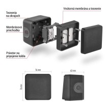 EMOS Cyklone prepínač nástenný Č.1,6 IP55