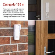 Bezprzewodowy zestaw domofonu audio H1088, 1 uczestnik
