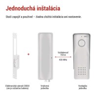 Bezdrôtová sada domáceho audio vrátnika H1088, 1 účastník