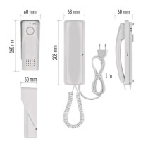 Sada bezdrátového domovního audiotelefonu H1088, 1 účastník 