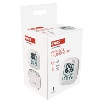 Digitālais termometrs, bezvadu sensors, modinātājs, datums E0127