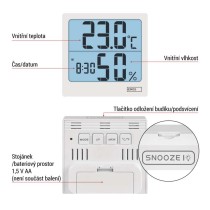 Digitální teploměr s vlhkoměrem E0114N