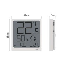 Termometr z higrometrem E0522, czujnik bezprzewodowy, data 