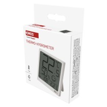 Termometr z higrometrem E0522, czujnik bezprzewodowy, data 