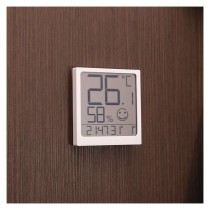 Termometr z higrometrem E0522, czujnik bezprzewodowy, data 