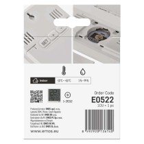 Digitālais termometrs ar mitruma mērītāju, bezvadu sensors, datums E0522