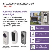 GoSmart Vezeték nélküli akkumulátoros video kaputelefon IP-09D wifivel és napelemmel