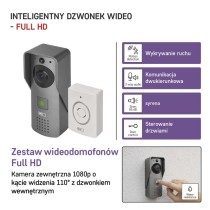 GoSmart Dzwonek wideo IP-09C z WiFi