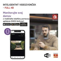 GoSmart Domový bezdrôtový videozvonček IP-09C s WiFi