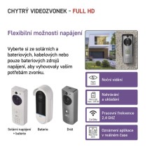GoSmart Domovní bezdrátový videozvonek IP-09C s WiFi