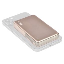 Power bank EMOS WI 1031, 10 000 mAh, 20 W + wireless, ružovo-zlatá