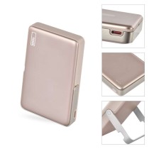 Power bank EMOS WI 1031, 10 000 mAh, 20 W + wireless, ružovo-zlatá
