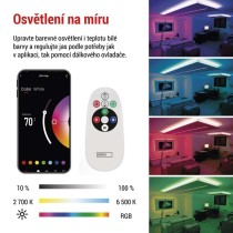 GoSmart LED pásek WiFi 2m, 11W, 750lm, RGB/CCT