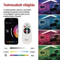 GoSmart LED szalag WiFi 2m, 11W, 750lm, RGB/CCT