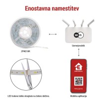 GoSmart LED trak WiFi 2m, 11W, 750lm, RGB/CCT