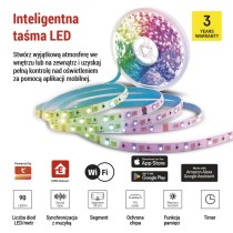 GoSmart Taśma LED 5m, 21W, 1400lm, RGB/CCT, WiFi