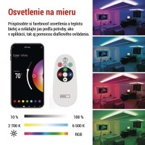 GoSmart LED pásik WiFi 5m, 22W, 1400lm, RGB/CCT