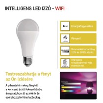 LED izzó GoSmart A65 / E27 / 14 W (94 W) / 1 400 lm / RGB / dimmelhető / WiFi