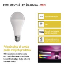 LED žiarovka GoSmart A65 / E27 / 14 W (94 W) / 1 400 lm / RGB / stmievateľná / WiFi